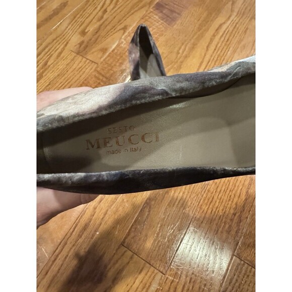 Sesto Meucci Mietta Floral Velvet Block Heel Pumps Heels Size 9 Made In Italy - Picture 8 of 8